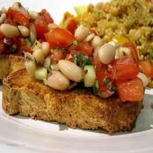 Bruschetta with White Beans, Tomatoes, and Fresh Herbs_image
