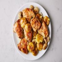 Olive Oil-Confit Chicken with Cipolline Onions image