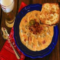 Loaded Rich and Creamy Cheesy Cheddar Beer Soup_image