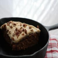 Skillet Apple Cake With Caramel Frosting image