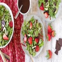 Strawberry Salad With Chocolate Balsamic Dressing image