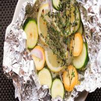 Baked Cod and Summer Squash in Foil Packets Recipe_image