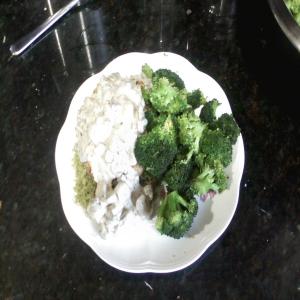 Chicken Parmesan with Mushroom Rosemary Sauce and Steamed Broccoli image