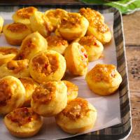 Mini Corn Muffins with Spicy Cheddar Filling image
