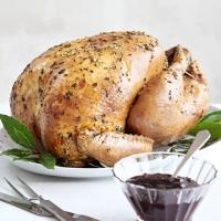 Roast turkey with sage & onion butter and Marsala gravy image
