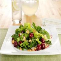 Spiced Almond, Grape and Mixed Green Salad image