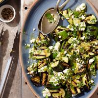 Grilled zucchini with lemon-herb feta_image