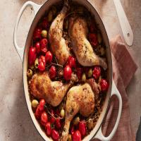 Braised Chicken with Tomatoes and Freekeh image