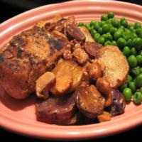 Russian Pork Chops and Potatoes in Sour Cream Sauce image