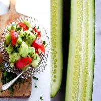 Melon, Cucumber and Tomato Salad image