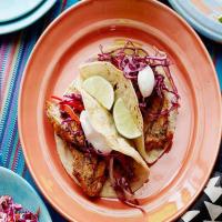 Grilled Chipotle Pork Tacos with Red Slaw image