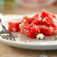 Watermelon and Feta with Lime and Serrano Chili Peppers image