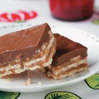 Chocolate Peanut Butter Crisp Bars image