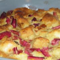 Old Fashioned Rhubarb Bread Pudding_image