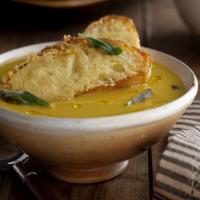 Superb Squash Soup with the Best Parmesan Croutons_image