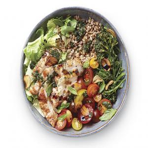 Tuscan Grain Bowl with Grilled Chicken and Broccolini Recipe - (4/5)_image
