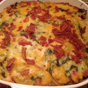 Spinach, Potatoes, and Bacon Au Gratin_image