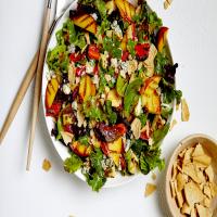 Grilled Peach, Pepper and Zucchini Salad image