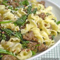 Pasta with Broccoli Rabe and Sausage image