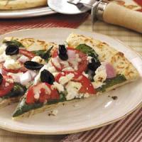 Greek Spinach Pizza image