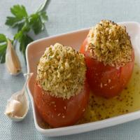 Tomatoes Stuffed with Brown Rice and Chihuahua Cheese_image
