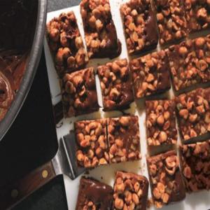 Chocolate-Dipped Hazelnut Caramel Squares_image