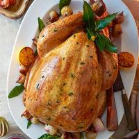 Perfect pancetta & roast shallot-stuffed turkey image