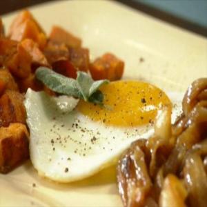 Deconstructed Sweet Potato Hash with Fried Eggs image