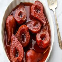 Poached Pears in Red Wine_image