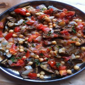 Musaka'a (Palestinian Eggplant Baked With Tomatoes and Chickpeas image