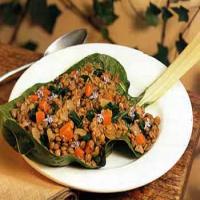 Lentils with Sausage and Swiss Chard image