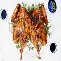 Grilled Turkey Under a Brick image
