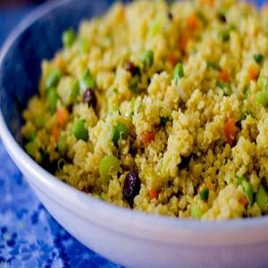 Curried Quinoa and Edamame Salad (Vegan and Gluten-Free) image
