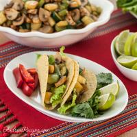 Mushroom and Zucchini Vegetarian Tacos_image