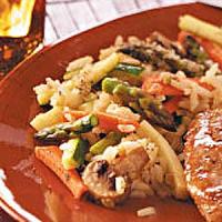 Asparagus and Mushroom Rice Medley image