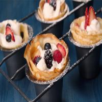 Mixed Berry Crepe Cones Recipe by Tasty image