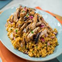 Sunny's Grilled Sweet and Spicy Chicken Thighs and Rice image