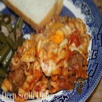 Baked Rotini in Meat Sauce_image