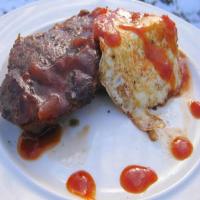Grilled Steak and Eggs with Homemade Lager BBQ Sauce_image