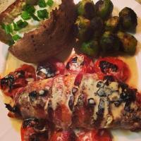 Bacon Wrapped Boursin Stuffed Chicken Breasts - a Deux! image