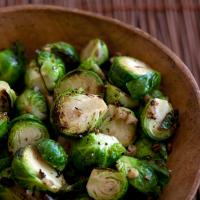 Annie Lau's Garlic Stir-Fried Brussels Sprouts image