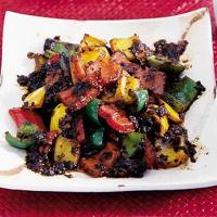 Peppers with black beans image