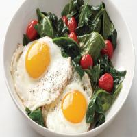 Eggs with Spinach and Tomatoes image