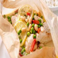 Baked Cod with Veggies en Papillote image