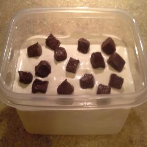 Vanilla Ice Cream With Chocolate Fudge Chunks image