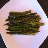 Roasted Asparagus with Balsamic Butter Sauce image
