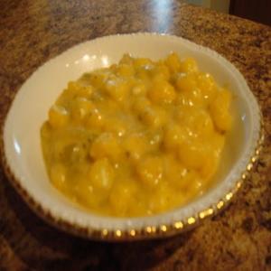 Hominy with green chilies and cheese image
