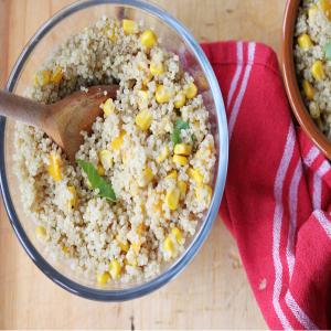 Quinoa With Roasted Corn and Peppers image