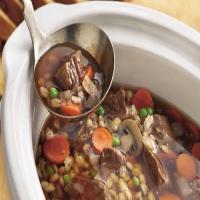 Slow-Cooker Beef-Barley Soup image