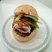 Aussie Lamb Burgers With Goat Cheese and Tomato Relish_image